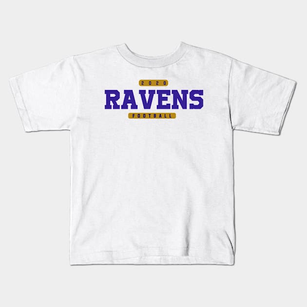 Baltimore Football Team Kids T-Shirt by igzine